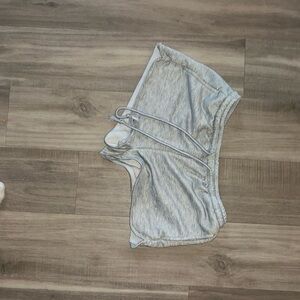 Gray Drawstring Shorts